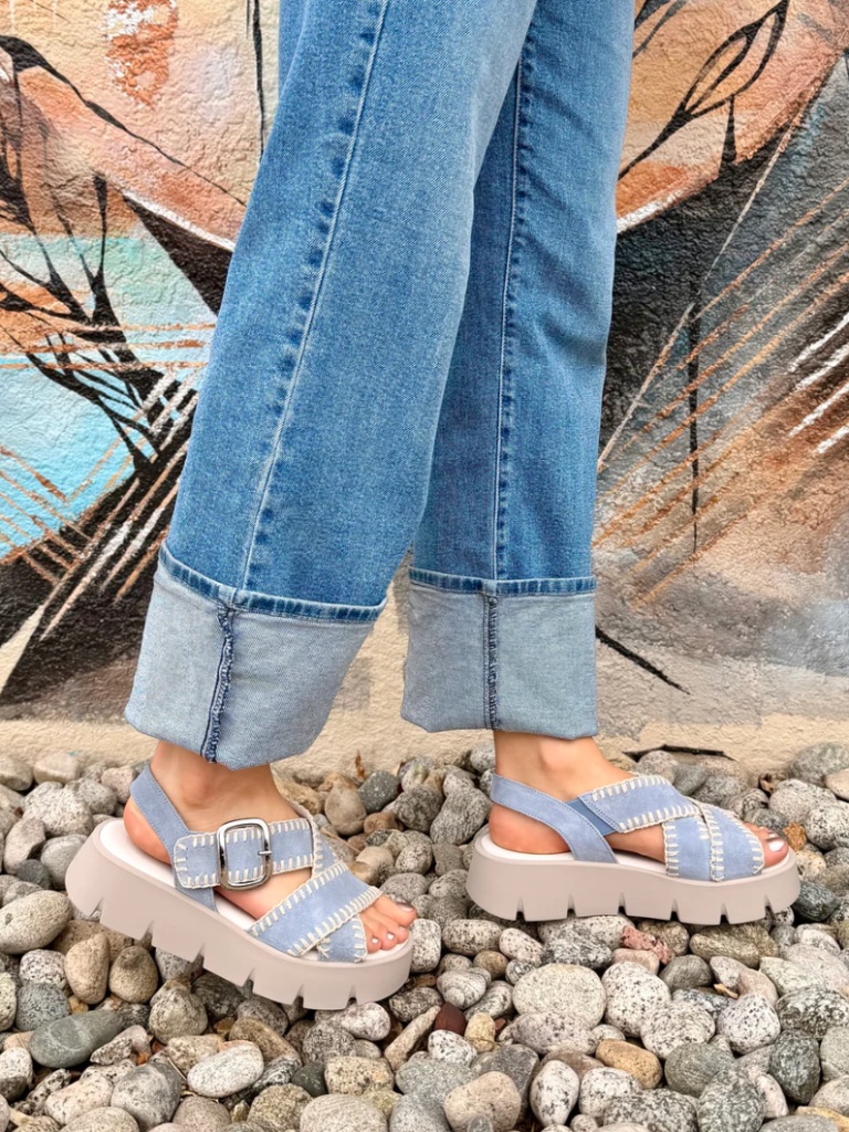 Gabor 84.751.16 Platform Sandal In Sky